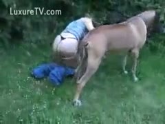 The large dog is unable to reach his master's grab.